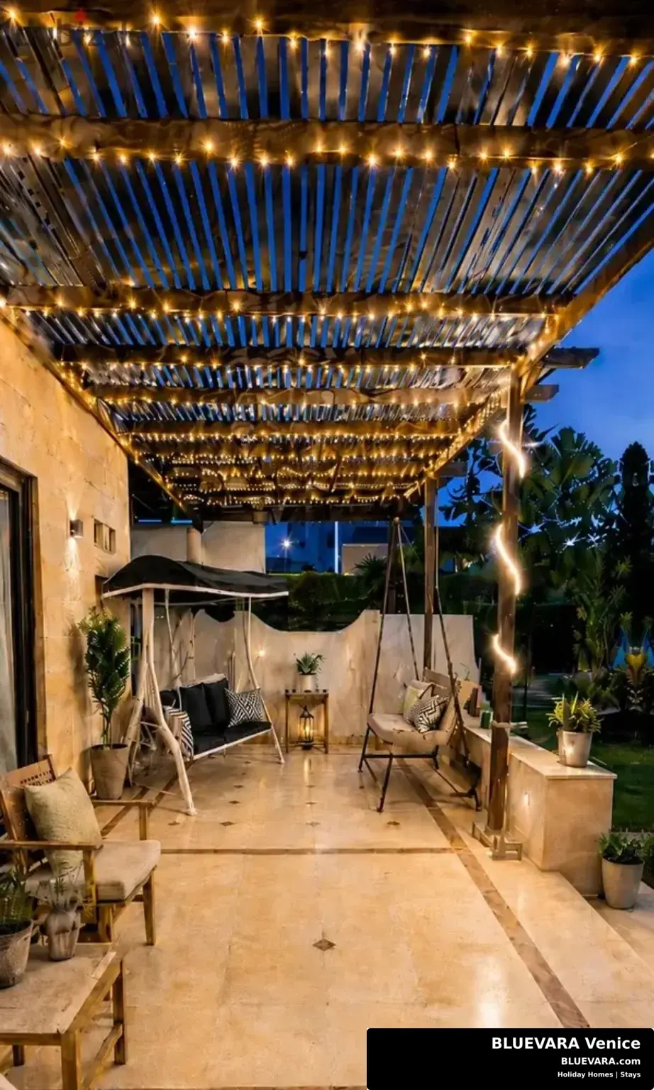 Terrace lights at BLUEVARA Venice